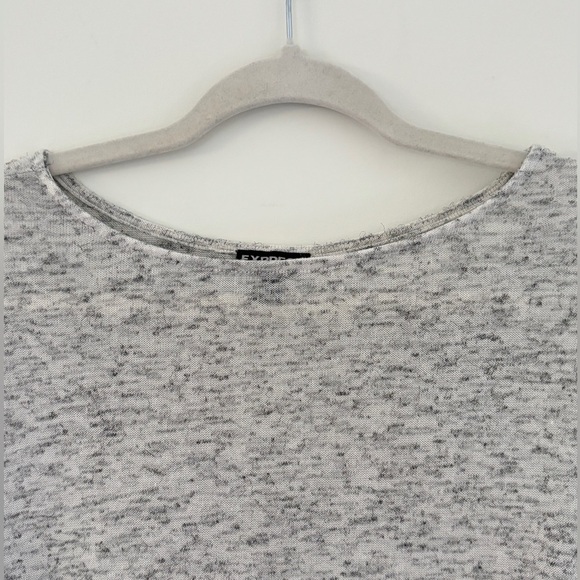 Express‎ Woman's Size XS Top Color Block Sheer Trim Long Sleeve Y2K - Picture 4 of 11